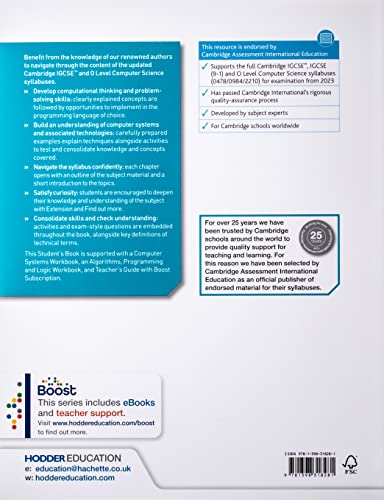 Cambridge IGCSE and O Level Computer Science Second Edition: Hodder Education Group,Used