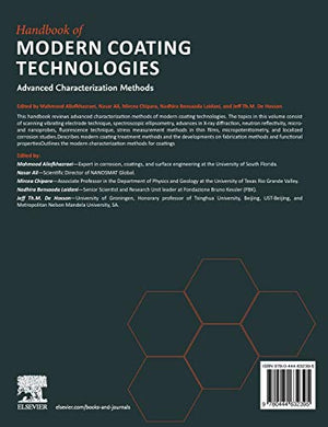 Handbook of Modern Coating Technologies: Advanced Characterization Methods,Used