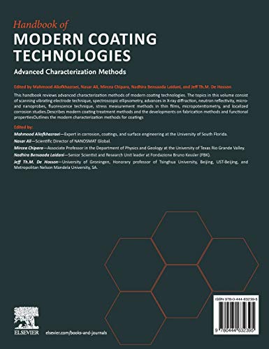 Handbook of Modern Coating Technologies: Advanced Characterization Methods,Used