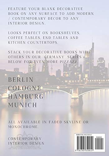Frankfurt: A decorative book for coffee tables, end tables, bookshelves and interior design styling  Stack Germany city books to,Used