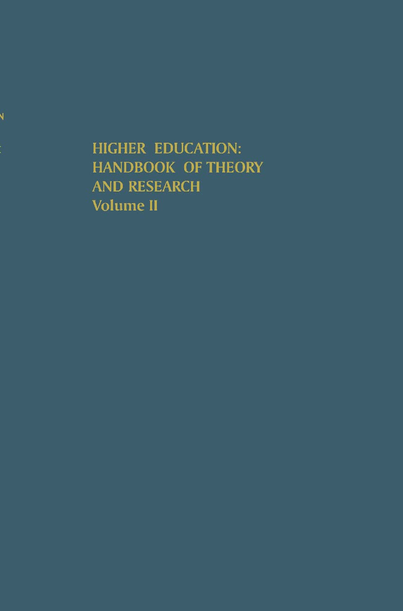 Higher Education: Handbook Of Theory And Research, Volume Ii (Higher Education: Handbook Of Theory And Research, 2),Used