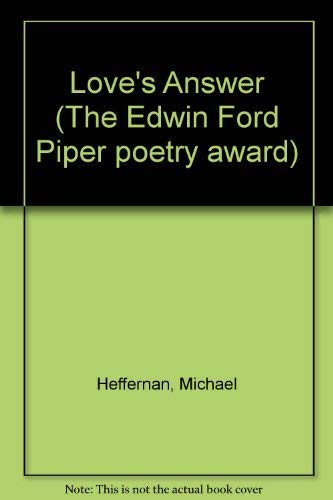 Love's Answer (Iowa Poetry Prize),Used