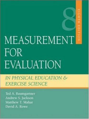 Measurement for Evaluation in Physical Education and Exercise Science,Used