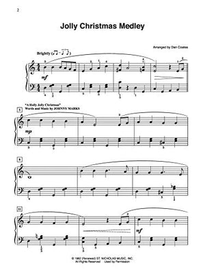 Dan Coates Popular Piano Library  Medleys for Christmas,Used