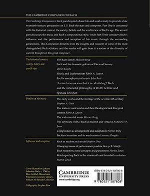 The Cambridge Companion To Bach (Cambridge Companions To Music),New