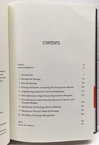 The Execution Premium: Linking Strategy to Operations for Competitive Advantage,Used