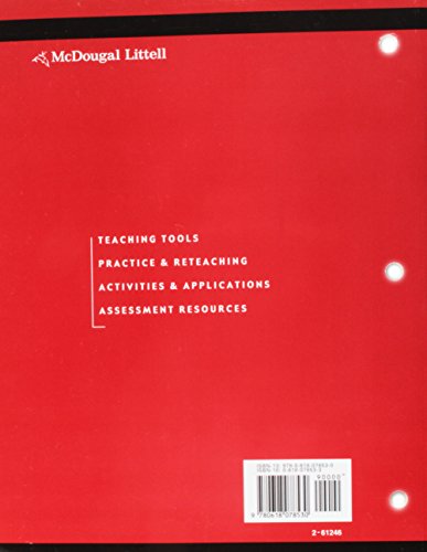 Algebra 1: Concepts and Skills: Resource Book Chapter 3,Used