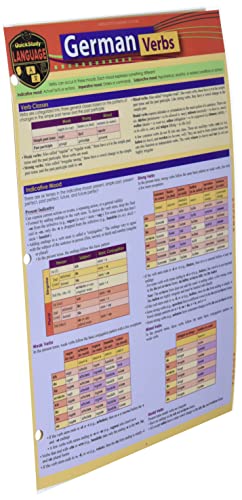 German Verbs (Quickstudy Language) (English And German Edition)