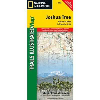 National Geographic Trails Illustrated Joshua Tree: National Park California, USA,Used