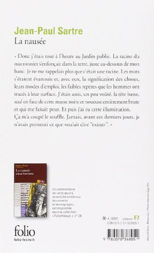 La Nausee (Folio) (French Edition),New
