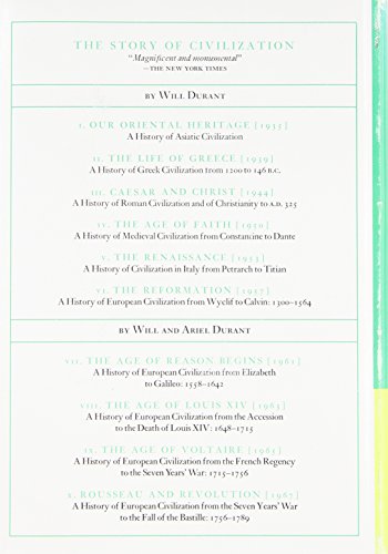 The Story Of Civilization, Vol. 1: Our Oriental Heritage,Used