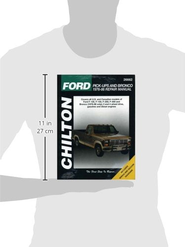 Ford Pickups and Bronco, 197686 (Chilton Total Car Care Series Manuals),Used