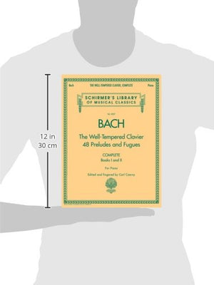 Bach  The WellTempered Clavier  48 Preludes and Fugues Songbook for Piano  Complete Books 1 and 2  Schirmer Library Sheet Musi,Used