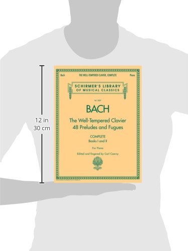 Bach  The WellTempered Clavier  48 Preludes and Fugues Songbook for Piano  Complete Books 1 and 2  Schirmer Library Sheet Musi,Used