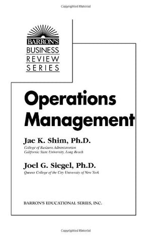 Operations Management (Barron's Business Review Series),Used