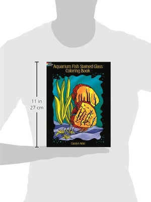 Aquarium Fish Stained Glass Coloring Book (Dover Nature Stained Glass Coloring Book),Used