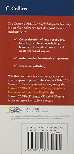 Collins COBUILD English/Espanol Glossary (Collins COBUILD Dictionaries of English),Used