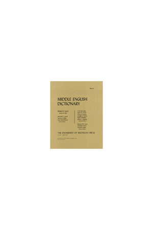 Middle English Dictionary (Volume U.1),Used