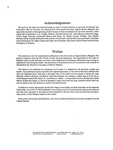 Guitar Works of Agustn Barrios Mangor, Vol 4,Used