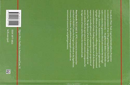 Crossborder Water Trade: Legal and Interdisciplinary Perspectives (Queen Mary Studies in International Law, 32),Used