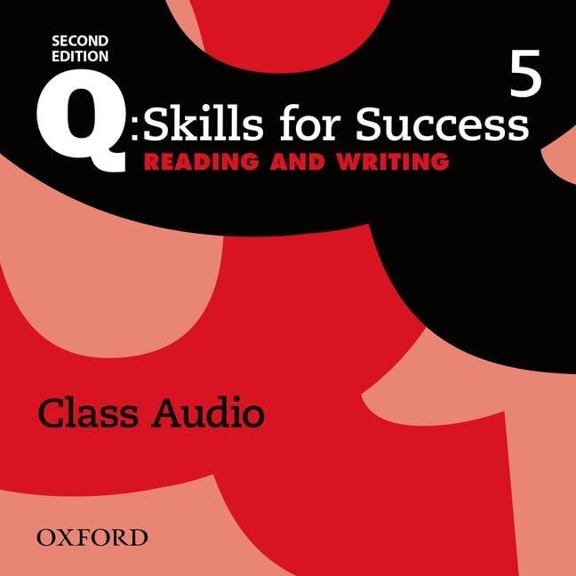 Q2e 5 Reading and Writing Class Audio CD X3,Used