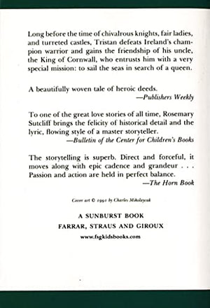 Tristan and Iseult: An Inspired Retelling of the Legendary Love Story (Sunburst Book),Used