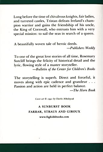Tristan and Iseult: An Inspired Retelling of the Legendary Love Story (Sunburst Book),Used