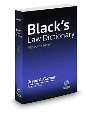 Black?S Law Dictionary, Pocket, 5Th Edition