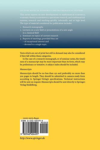 Unemployment, Market Structure and Growth (Lecture Notes in Economics and Mathematical Systems, 530),Used
