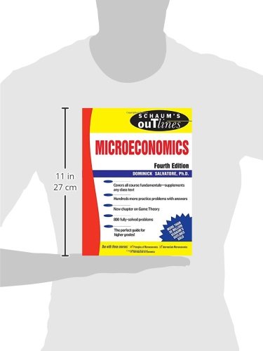 Schaums Outline Of Microeconomics, 4Th Edition (Schaums Outline Series),Used