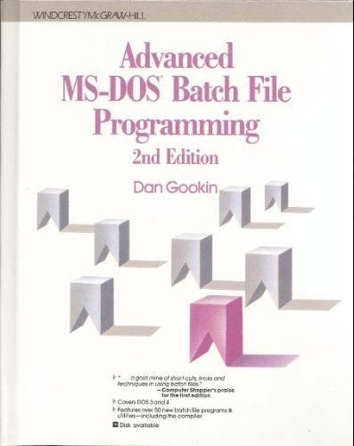 Advanced MSDOS Batch File Programming,Used