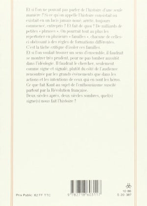 L'enthousiasme : la critique kantienne de l'histoire (0000),Used