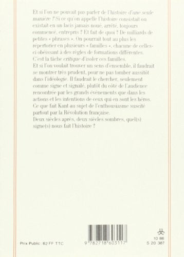 L'enthousiasme : la critique kantienne de l'histoire (0000),Used