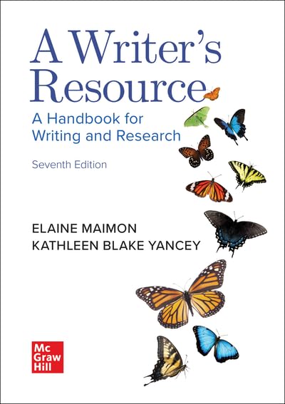 A Writers Resource (combversion) Student Edition: 2025 Release