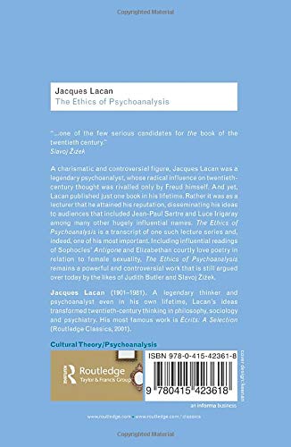 The Ethics Of Psychoanalysis: The Seminar Of Jacques Lacan: Book Vii (Routledge Classics)-new