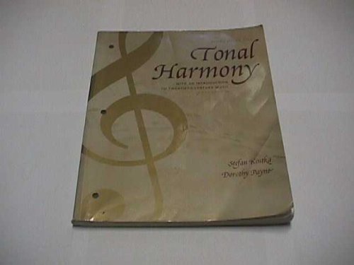 Workbook for Tonal Harmony: With an Introduction to TwentiethCentury Music,New