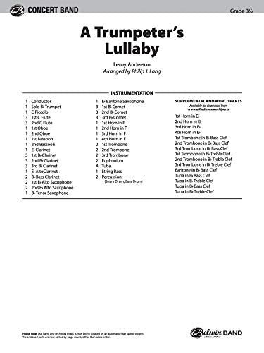 A Trumpeter's Lullaby (Belwin Concert Band),Used