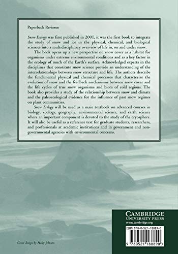 Snow Ecology: An Interdisciplinary Examination of SnowCovered Ecosystems,Used