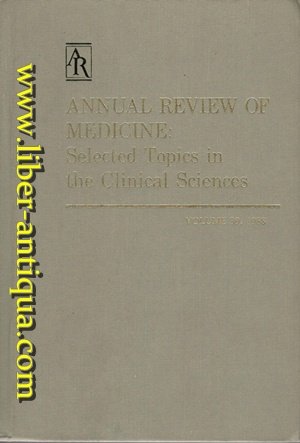 Annual Review of Medicine, 1988: Selected Topics in the Clinical Sciences,Used