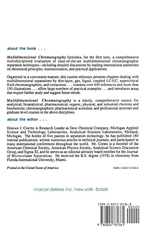 Multidimensional Chromatography: Techniques and Applications (Chromatographic Science Series),Used