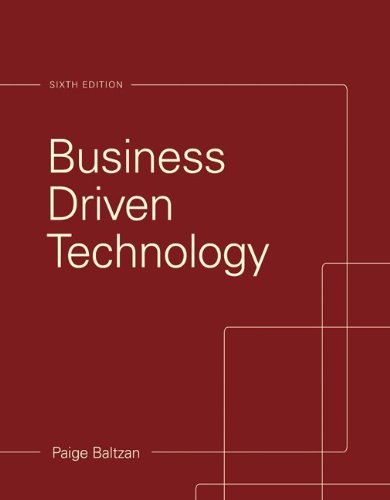 Loose Leaf for Business Driven Technology,Used