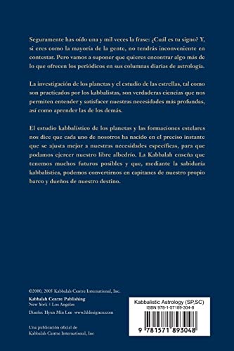 La Astrologia Kabbalistica: Kabbalistic Astrology, SpanishLanguage Edition (Spanish Edition),New