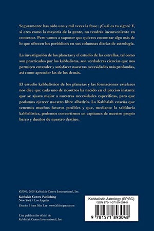 La Astrologia Kabbalistica: Kabbalistic Astrology, SpanishLanguage Edition (Spanish Edition),Used