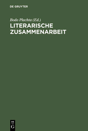 Literarische Zusammenarbeit (German Edition),Used