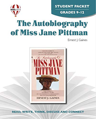 The Autobiography Of Miss Jane Pittman  Student Packet By Novel Units,Used