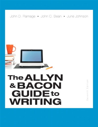 The Allyn & Bacon Guide To Writing (7Th Edition),New