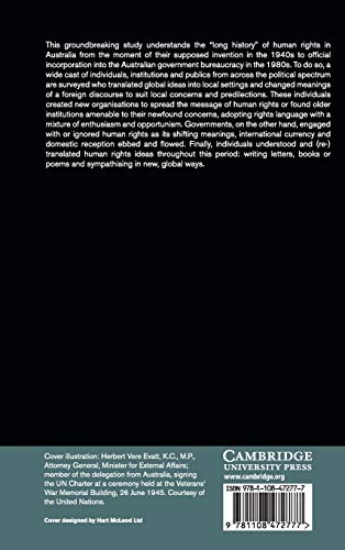 Human Rights in TwentiethCentury Australia (Human Rights in History),Used