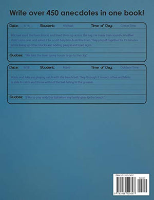 Preschool Teacher: Anecdotal Observations: Write over 450 anecdotes in one book (sunflower cover),Used
