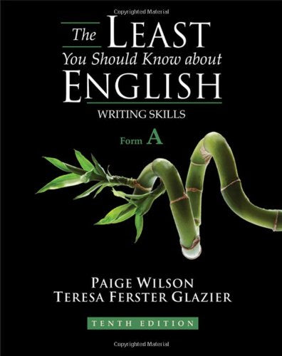 The Least You Should Know about English: Writing Skills, Form A,New