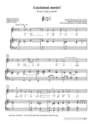26 Italian Songs and Arias: Medium Low Voice, Book & CD,New